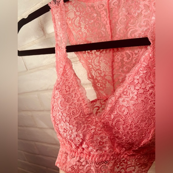 NWT Soma Bralette Lace Racerback Removable Padding S Small Pink Carnation #0371 - Picture 4 of 10